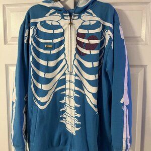 LRG Dead Serious Full Zip Hoodie Men XL Teal